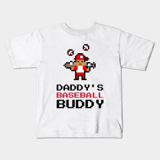 Daddy's Baseball Buddy | Cute Baseball Kid Kids T-Shirt